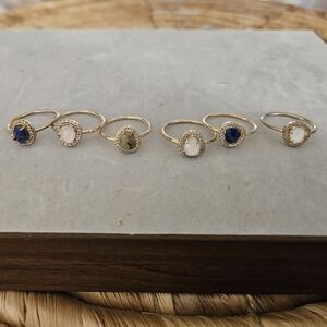 J Crew Stacked Ring Set of Six New!